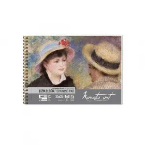 Karatis Art 160Gr 25x35 15 Yaprak Spiralli Çizim Blok
