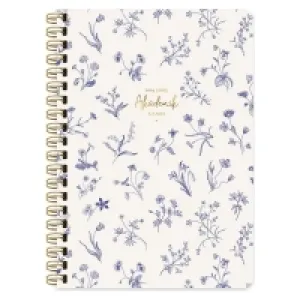 Keskin Color 17*24 Spiralli Akademik Ajanda Mavi Çiçekler 830226-99