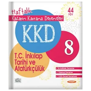 KKD 8. Sınıf T.C. İnkılap Tarihi Ve Atatürkçülük Haftalık Kazanım Kavrama Denemeleri