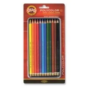 Kohinoor Set Polycolor 12li Kuru Boya 3822-012010