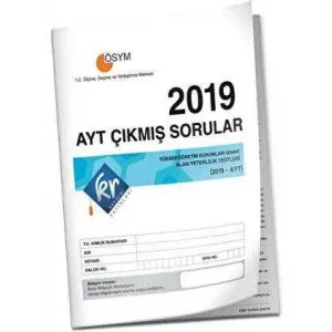KR Akademi Yayınları 2019 AYT Çıkmış Sorular Tıpkı Basım Kitapçığı