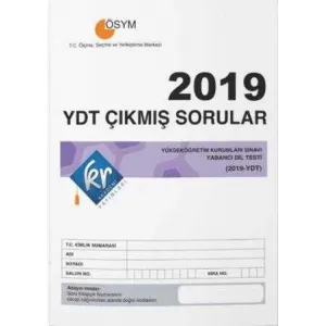 KR Akademi Yayınları 2019 YDT Çıkmış Sorular Tıpkı Basım Kitapçığı