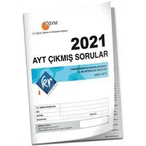 KR Akademi Yayınları 2021 AYT Çıkmış Sorular Tıpkı Basım Kitapçığı