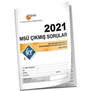 KR Akademi Yayınları 2021 MSÜ Çıkmış Sorular Tıpkı Basım Kitapçığı