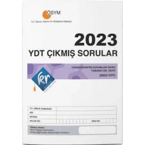 KR Akademi Yayınları 2023 YDT Çıkmış Sorular Tıpkı Basım Kitapçığı