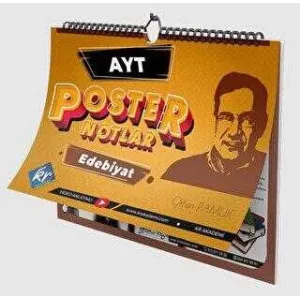 KR Akademi Yayınları AYT Edebiyat Poster Notlar