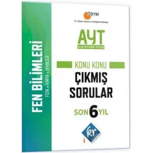 KR Akademi Yayınları AYT Fen Bilimleri Son 6 Yıl Konu Konu Çıkmış Sorular