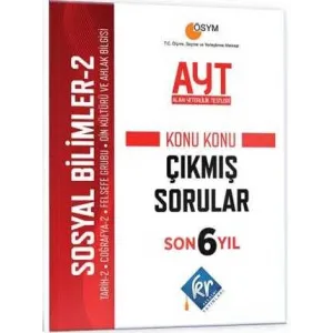 KR Akademi Yayınları AYT Sosyal Bilimler-2 Son 6 Yıl Konu Konu Çıkmış Sorular