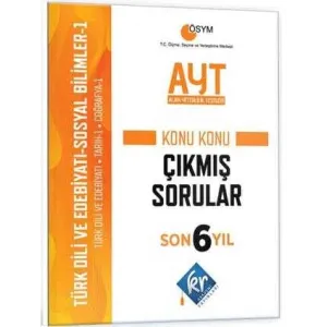 KR Akademi Yayınları AYT Türk Dili Edebiyatı - Sosyal Bilimler-1 Son 6 Yıl Konu Konu Çıkmış Sorular
