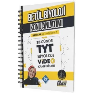 KR Akademi Yayınları Betül Biyoloji Konu Anlatımı 28 Günde TYT Biyoloji Video Kamp Kitabı
