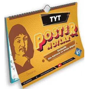KR Akademi Yayınları TYT Felsefe ve Din Kültürü Poster Notlar