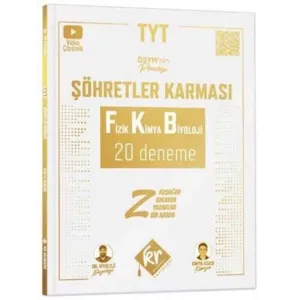 KR Akademi Yayınları TYT Şöhretler Karması Fizik Kimya Biyoloji FKB 20 Deneme