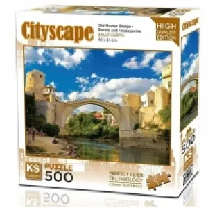 Ks Games Puzzle Yetişkin 500 Parça Old Mostar Bridge Bosna-hersek 20061