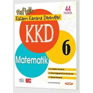 Kurmay Yayınları 6. Sınıf Matematik KKD 44 Fasikül Haftalık Kazanım Kavrama Denemeleri