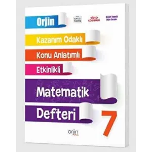 Kurmay Yayınları 7. Sınıf Orjin Matematik Kazanım Odaklı Defter