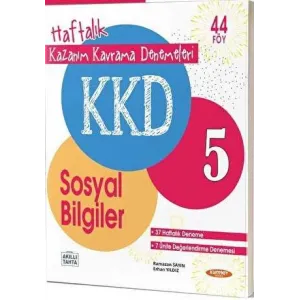 Kurmay Yayınları KKD 5. Sınıf Sosyal Bilgiler Haftalık Kazanım Kavrama Denemeleri