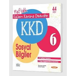 Kurmay Yayınları KKD 6. Sınıf Sosyal Bilgiler Haftalık Kazanım Kavrama Denemeleri