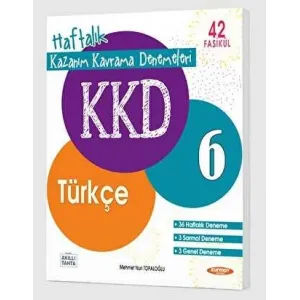 Kurmay Yayınları KKD 6. Sınıf Türkçe Haftalık Kazanım Kavrama Denemeleri