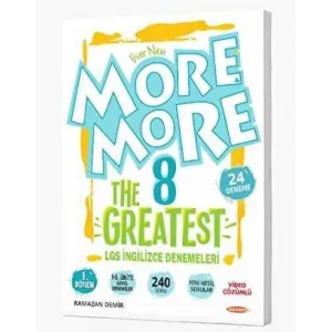 Kurmay Yayınları More & More 8 The Greatest 1. Dönem LGS İngilizce Genel Denemeler
