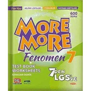 Kurmay Yayınları More More English 7 Fenomen Test Book Worksheets
