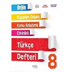 Kurmay Yayınları Orjin 8. Sınıf Türkçe Defteri