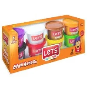 Lets L-8348 8 Renk Oyun Hamuru 800 Gr.