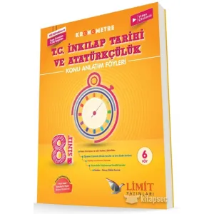Limit Yayınları 8. Sınıf Kronometre T.C. İnkılap Tarihi ve Atatürkçülük Konu Anlatım Föyleri