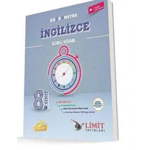 Limit Yayınları 8. Sınıf Kronometre İngilizce Soru Kitabı