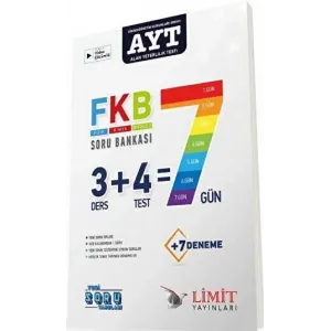 Limit Yayınları AYT Fkb Soru Bankası