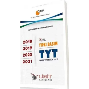 Limit Yayınları ÖSYM Tıpkı Basım TYT 2018-2019-2020-2021 Deneme Sınavları