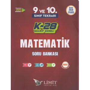 Limit Yayınları TYT 9. ve 10. Sınıf Tekrarı Matematik K-28 Maarif Model Soru Bankası