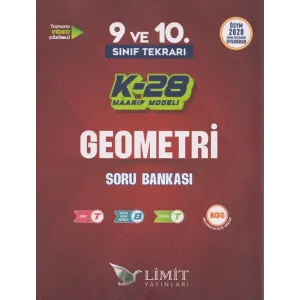 Limit Yayınları TYT 9. ve 10. Sınıf Tekrarı Geometri K-28 Maarif Model Soru Bankası