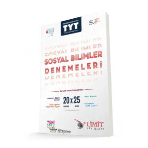 Limit Yayınları YKS TYT Sosyal Bilimler 20x20 Deneme Sınavları