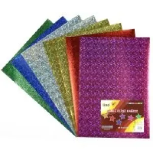 Lino Elişi Kağıdı 23*30 Cm Lino Simli 7r. 10lu 3814-p