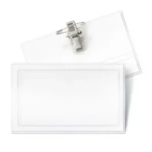 Mas Yaka Kokart Klipsli 54x86 Yatay Şeffaf 50li 3518