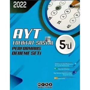 Merkez Yayınları AYT Edebiyat Sosyal Performans 5`li Deneme Seti