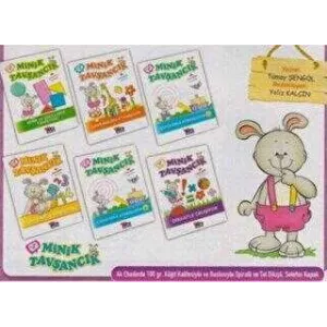 Minik Tavşancık Eğitim Seti +3 Yaş 6 Kitap
