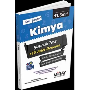 Miray Yayınları 11. Sınıf Kimya Yaprak Testler