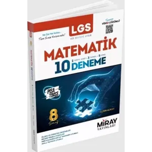 Miray Yayınları 8. Sınıf LGS Matematik 10 Deneme