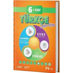 Mozaik Yayınları 6. Sınıf Türkçe Defter Kitap