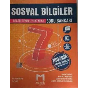 Mozaik Yayınları 7. Sınıf Sosyal Bilgiler Soru Bankası