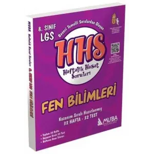 Muba Yayınları 8. Sınıf Fen Bilimleri Haftalık Hasat Soruları HHS
