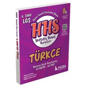 Muba Yayınları 8. Sınıf Türkçe Haftalık Hasat Soruları