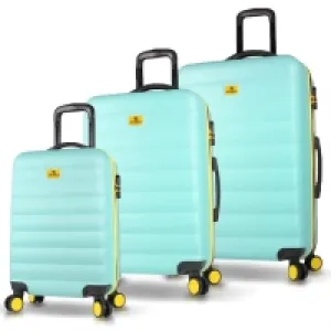 My Valice Colors Abs Kabin Orta Ve Büyük Boy Mint Yeşili 3lü Valiz Seti