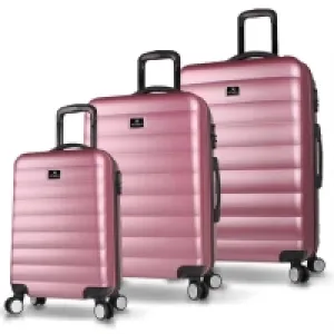 My Valice Colors Abs Kabin Orta Ve Büyük Boy Rose Gold 3lü Valiz Seti