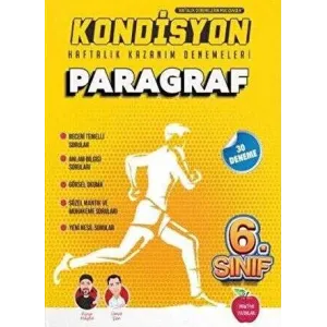 Newton Yayınları 6. Sınıf Paragraf Kondisyon Haftalık Kazanım Denemeleri