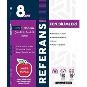 Newton Yayınları 8. Sınıf 1. Dönem Tekrarı Referans Fen Bilimleri Fasikül Soru Bankası
