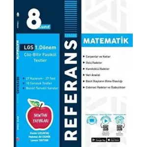 Newton Yayınları 8. Sınıf 1. Dönem Tekrarı Referans Matematik Fasikül Soru Bankası