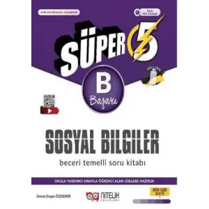 Nitelik Yayınları 5. Sınıf Süper Sosyal Bilimler B Beceri Temeli Soru Kitabı