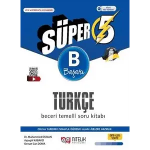Nitelik Yayınları 5. Sınıf Süper Türkçe Beceri Temelli Soru Kitabı